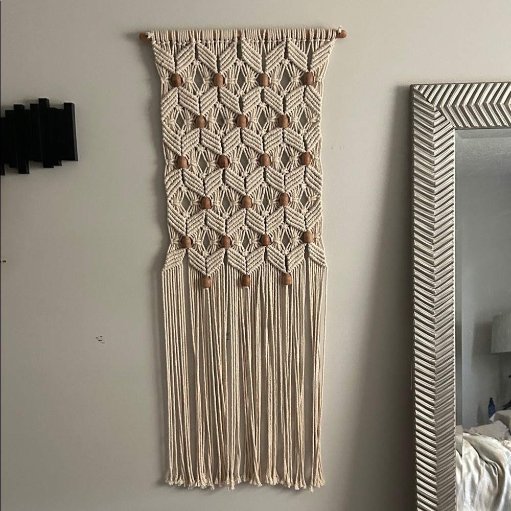 Cream Macrame Wall Hanging